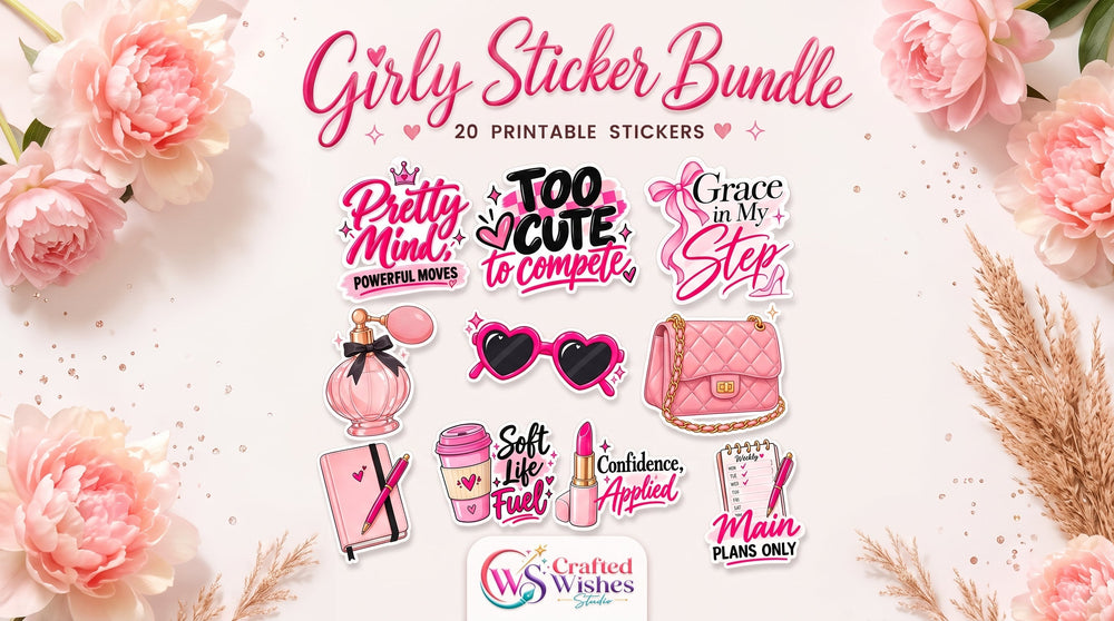 Main Character Energy GoodNotes Digital Stickers PNG