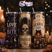 Spooky Season Ultimate Crafter & Planner Bundle – 25+ Halloween 20oz Tumbler Wraps & GoodNotes Digital Stickers (Commercial License Included)