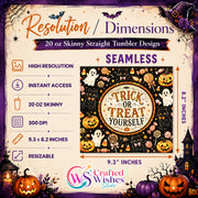 Spooky Season Ultimate Crafter & Planner Bundle – 25+ Halloween 20oz Tumbler Wraps & GoodNotes Digital Stickers (Commercial License Included)