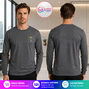 Custom Logo Gildan 2400 Ultra Cotton Long Sleeve T-Shirt | Personalized Printed Unisex Business Apparel
