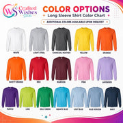 Custom Logo Gildan 2400 Ultra Cotton Long Sleeve T-Shirt | Personalized Printed Unisex Business Apparel