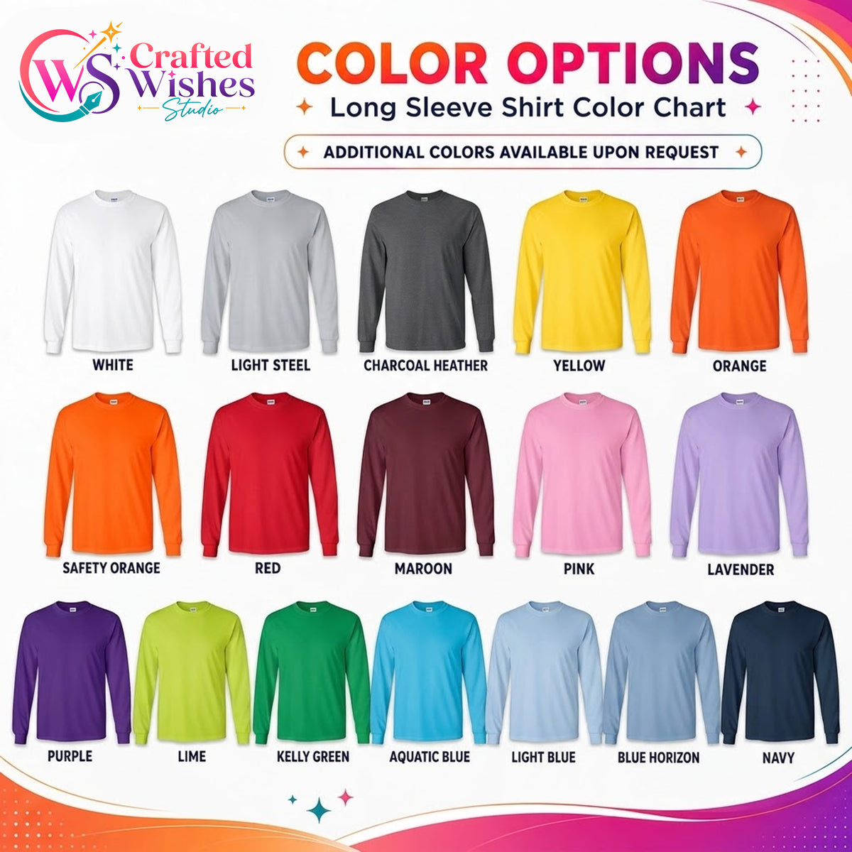 Custom Logo Gildan 2400 Ultra Cotton Long Sleeve T-Shirt | Personalized Printed Unisex Business Apparel