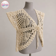 Handmade Crochet Butterfly Cardigan | Boho Lace Cover-Up