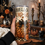 Hello Gourd-geous Tumbler Wrap PNG | 20oz Skinny Halloween Sublimation Design