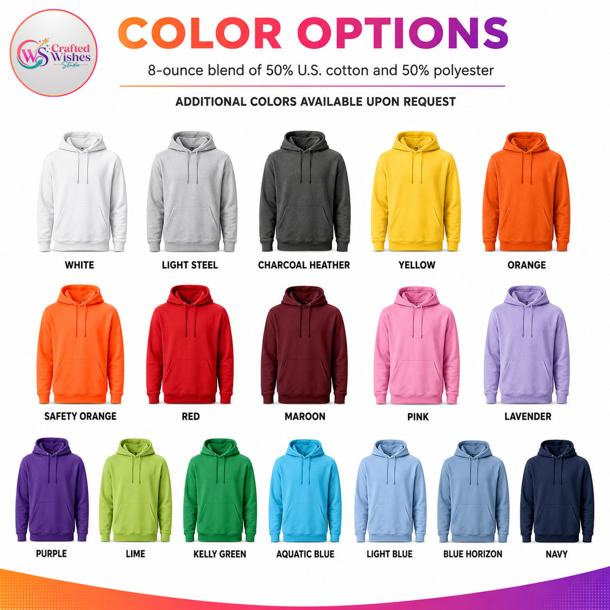 Custom Logo Unisex Hoodie | Personalized Business & Team Hoodie | Bulk Custom Printed Hoodies
