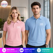 Custom Logo Polo Shirt | Unisex 100% Cotton Business Uniform & Workwear Polo