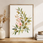 Sage Green Botanical Wall Art Set of 3 | Watercolor Floral Printable Decor